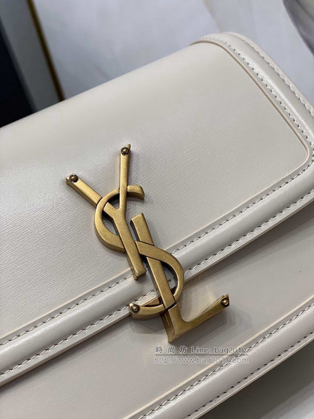 YSL爆款女士包包 聖羅蘭經典款MONOGRAM金屬旋扣小號郵差包 YSL肩背斜挎包 634306  jjh1108